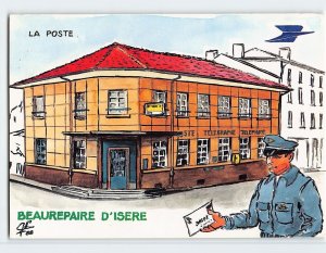 Postcard La Poste, Beaurepaire D'Isere, Beaurepaire, France