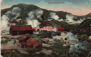 New Zealand, Whakarewarewa, Panorama View