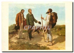 Postcard Modern Heads On Ceuvre the Musee Gustave Courbet 1819 1877 Montpelli...