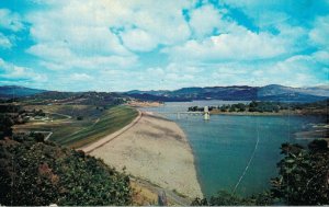 USA Coyote Dam Created Lake Mendocino California Chrome Postcard 08.36