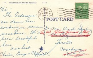 Vintage Postcard 1947 Fountain Of Youth The Sunshine City St. Petersburg Florida