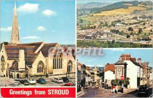 Modern Postcard Greetings from Stroud Stroud Parish Church from Rodborough Co...