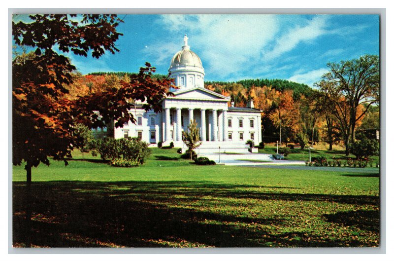 Vermont State Capitol Montpelier Vermont Vintage Standard View Postcard