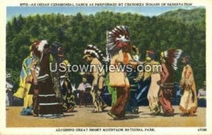 Indian Ceremonial Dance - Great Smoky Mountains National Park, North Carolina...