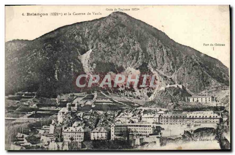 Old Postcard Briancon and Fire Vauls