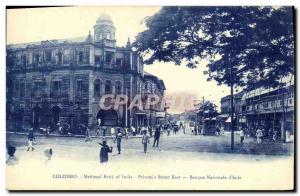 Old Postcard Colombo National Bank of India Princes Street East Sri Lanka