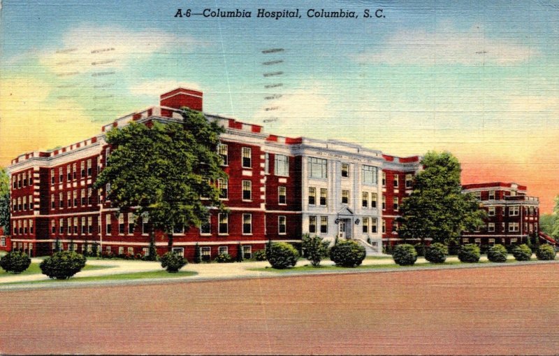 South Carolina Columbia Columbia Hospital 1941  Curteich