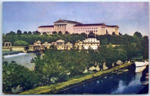 Postcard - Art Museum And City Aquarium - Philadelphia, Pennsylvania