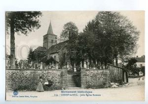 213816 FRANCE CHAMP-le-DUC Roman church cemetery Vintage PC