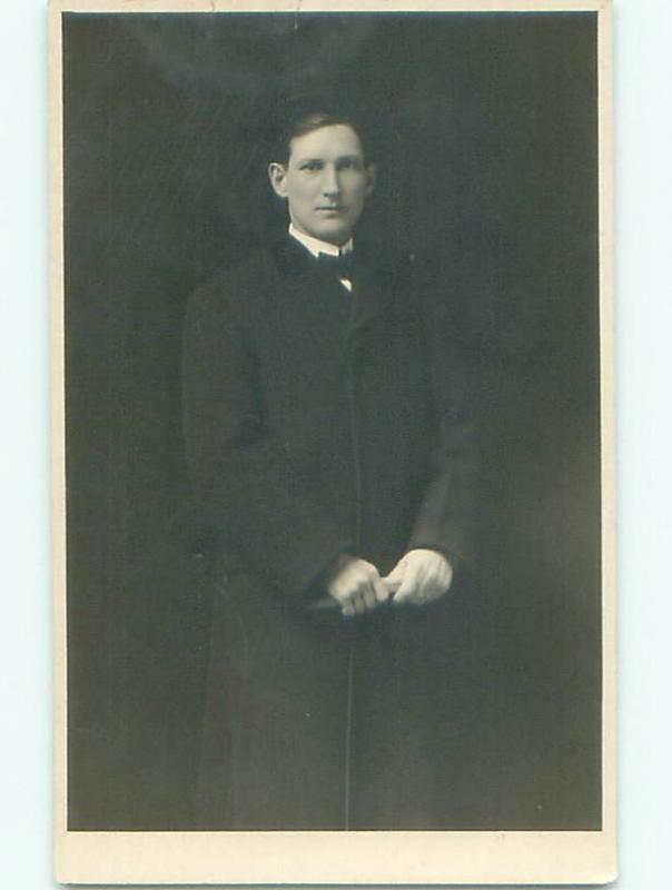 Old rppc MAN - MEN - MALE Possible Gay Interest Postcard AB1729