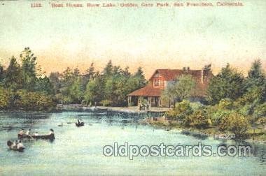 Stow Lake, Golden Gate Park 1915 Panama Worlds Fair, San Francisco, CA USA 19...