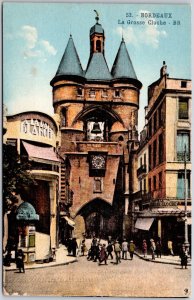 La Grosse Cloche Southwest Bordeaux France Monument Postcard