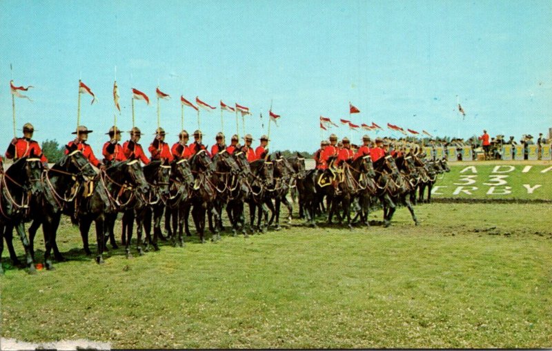 Royal Canadian Mounted Police In The Famous Musical Ride