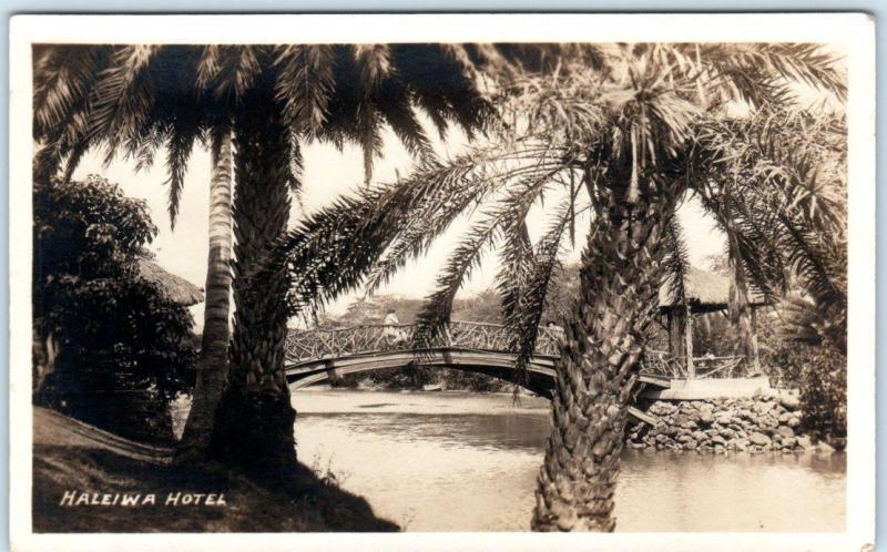 RPPC  HALEIWA, OAHU Hawaii  HI   HALEIWA HOTEL  ca 1930s-40   Photo Postcard