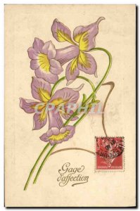 Old Postcard Fantasy Flowers