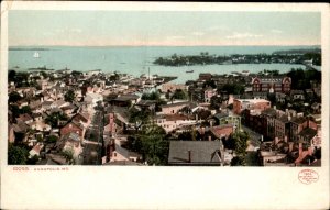 Annapolis Maryland MD Birdseye View Detroit Publishing 1900s-20s Postcard