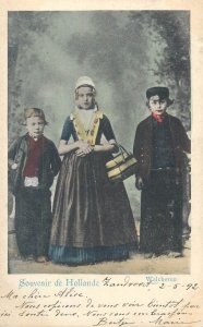 Dutch folk types costumes milkmaids fishermen Netherlands 1900`s postcards lot 