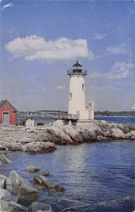 Portsmouth Harbor Light house Norteastern point of Newcastle Island Fort Cons...
