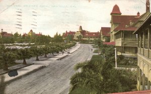 Vintage Postcard 1909 National Soldiers' Home Sawtelle California Benham Indian