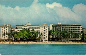 Moana Hotel Waikiki Beach Hawaii Vintage Postcard Standard View Card 