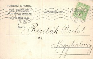 Lot272 budapest postcard hungary prgesz es wohl