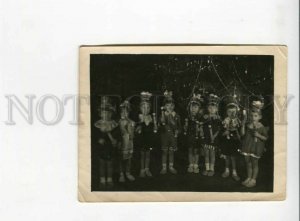 3164222 Russia NEW YEAR Carnival Kids OLD REAL PHOTO