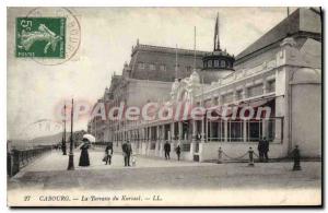 Old Postcard Cabourg Terrace Kursaal