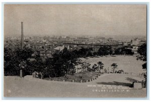 c1910 Bustling View of Kobe City Look Down From Mt. Okura Japan Antique Postcard