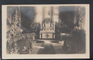 Buckinghamshire? Postcard - Interior of Church - Harvest Festival?   RS14783