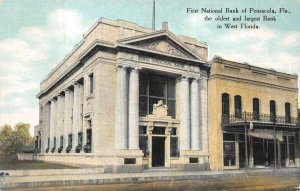 FIRST NATIONAL BANK OF PENSACOLA FLORIDA JACK & PENN RPO CANCEL POSTCARD 1911