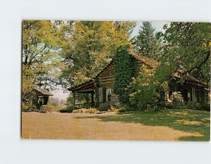 Postcard Pioneer Mothers Memorial Cabin, Champoeg, Oregon