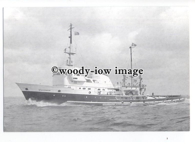 cd0258 - United Towing ( Ocean Tugs ) Ltd of Hull Tug - Statesman - postcard
