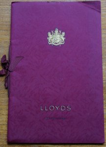 Coronation GVI, 1937, Coronation Reception at Lloyds programme, 24 pages