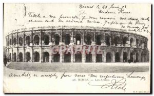 Old Postcard Nimes Les Arenes