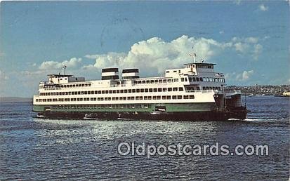 Washington State Super Ferry Ship 1970 