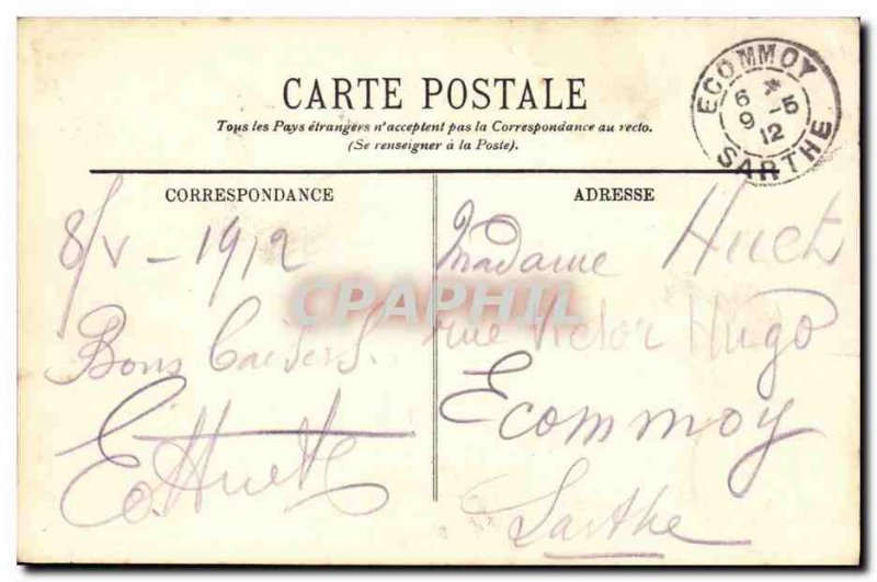 Old Postcard The Rocks Rotheneuf Sculptes