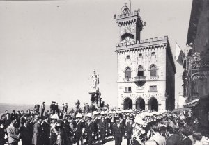 San Marino Ceremony Of Entrance Of Captains Regents Real Photo