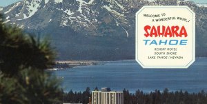 Postcard  Birdseye View of Sahara Tahoe Resort in Lake Tahoe, NV., 4 x 7.5.   S7