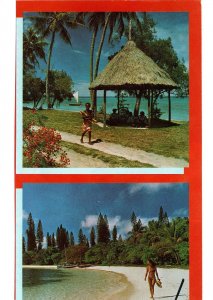 HANDCRAFTED CONTINENTAL SIZE POSTCARD NOUMEA NEW CALEDONIA