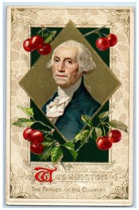 c1910's George Washington Father Of His Country Winsch Back Embossed Postcard