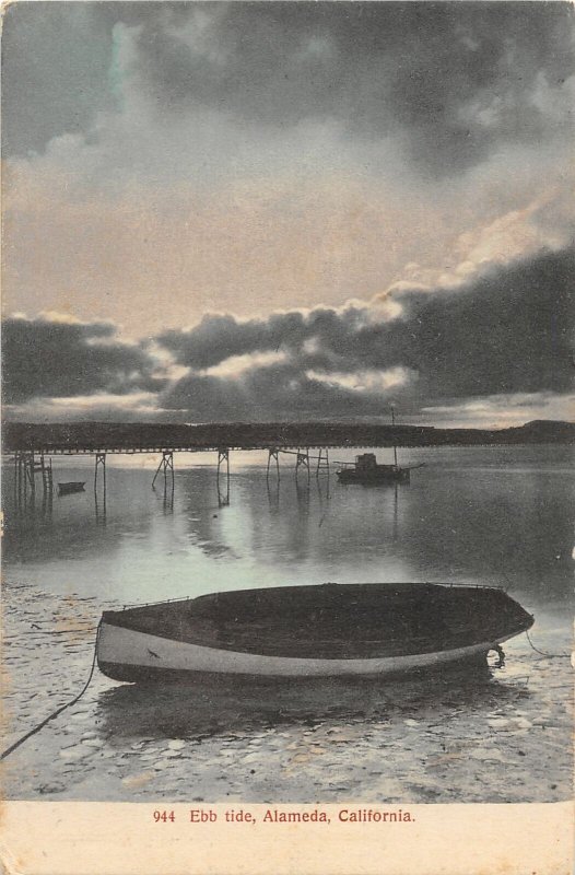 F81/ Alameda California Postcard c1910 Ebb Tide Boat Dock