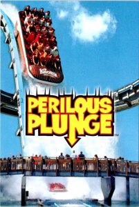 Buena Park, CA California KNOTT'S BERRY FARM PARK Plunge Water Ride 4X6 Postcard