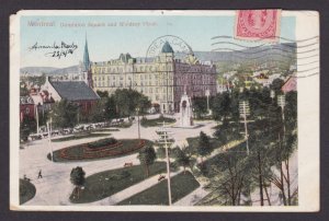 Postcard, CANADA, Montreal, Dominion Square and Windsor Hotel