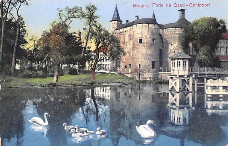 Porte de Gand, Gentpoort Bruges Belgium Postal Used Unknown 