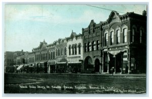 c1910s West Side Story St. South from Eight, Boone Iowa IA Photoette Postcard 