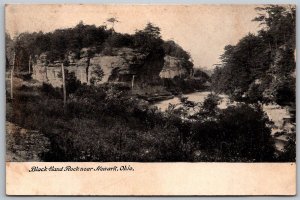 Newark Ohio c1905 Postcard Black Hand Rock