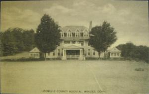 Winsted CT Hospital Postcard
