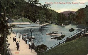 Chester West Virginia WV Lake Boats c1910s Postcard