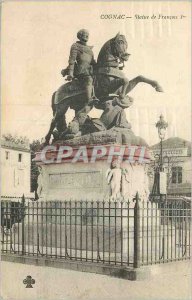 Postcard Old Cognac Francois Statue 1