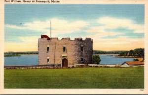 Maine Pemaquid Fort William Henry
